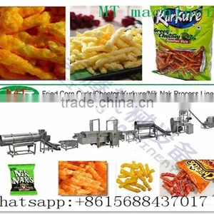 Hot Sale High Quality Automatic Fried Corn Curl Snacks Machine thumbnail-1