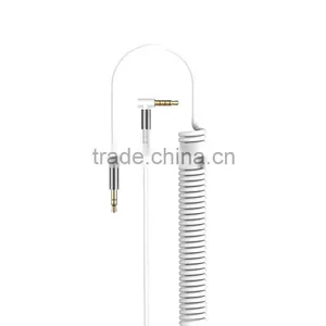 Joyroom S602 3.5mm Audio Cable 1.5M Universal Aux Spring Ure Stereo Audio Cable Male to Male MT-5794 thumbnail-2