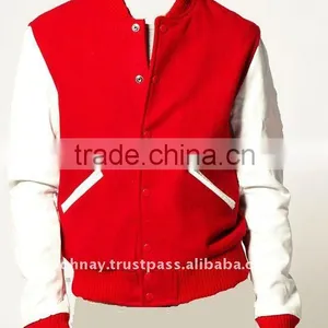 Women Varsity Letterman Baseball Jacket With Customized Logo thumbnail-1