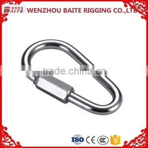 High Quality Stainless Steel Aisi 316 /304 Pear Shaped Quick Link Made in China Carabiner Rigging Manufacturer thumbnail-1