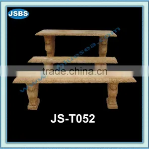 Natural Stone Patio Bench and Table thumbnail-1