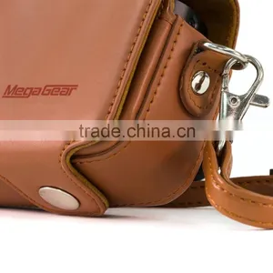 Top Grade New Custom Protective Leather Brown Camera Case thumbnail-5