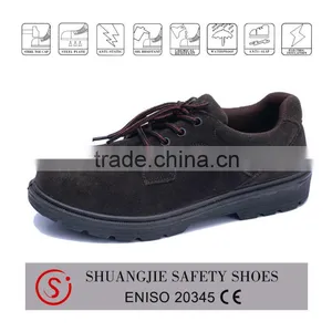 Suede Leather Steel Toe Cap Work Shoes Safety Shoes 8008 thumbnail-1