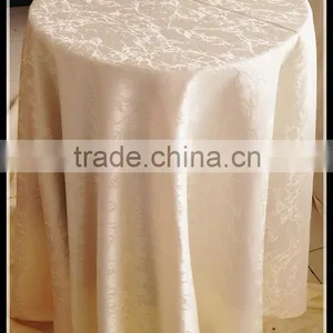 Good Quality Cotton Feeling Jacquard Tablecloth for Wedding Party thumbnail-1