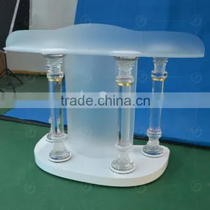 Elegant Design Transparent Acrylic Church Pulpit With Custom Logo Supplier's Choice thumbnail-5