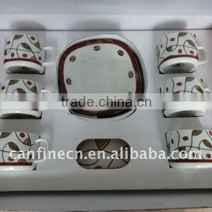 13 PCS CUP AND SAUCER SET thumbnail-1