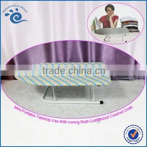 Tabletop Ironing Board 61.6*30.2*17.7CM TC Cloth Covered Wood Small Table Ironing Board thumbnail-1