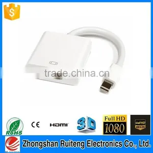 Vision 2015 Newest Mini Displayport to HDMI VGA Female Adapter in White thumbnail-1