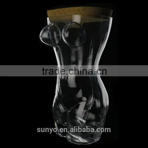 Hand Blown Sexy Lady Glass Storage Containers thumbnail-1