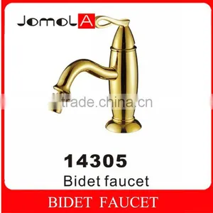 Single Handle Single Hole Deck Mounted Gold Bidet Faucet thumbnail-1
