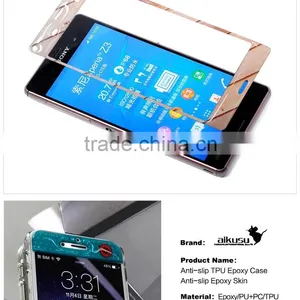 Factory Wholesale Epoxy Gel Skin TPU Case For Sony z3 Case thumbnail-3