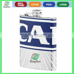 BPA Free Double Wall Construction Plastic Hip Flask thumbnail-1