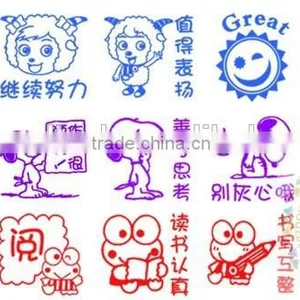 Custom Pattern Teacher Stamps/Teacher Animal Rubber Stamps thumbnail-1
