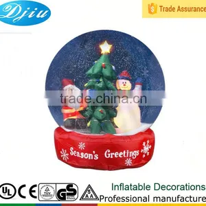 DJ-B-101 Inflatable Decoration With Snow Giant Christmas Ball thumbnail-1