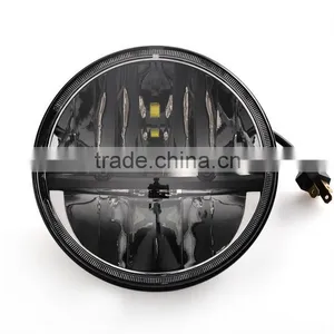 Hot Sale!!! 7" Round 80W Total Cre-e LED Headlight h4 Led High Low Beam for Jee-p Wrangler JK TJ LJ thumbnail-3