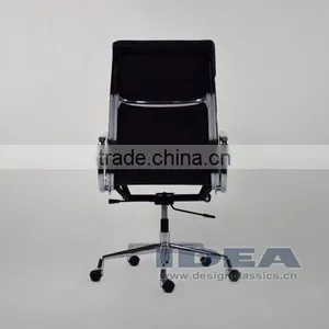 Replica Charles Soft Pad Office Chair - Black Color Genuine Leather thumbnail-6