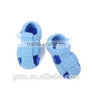 Wholesale Baby Handmade Crochet Shoes Supplier for 1-10 Months Old S-0038 thumbnail-1