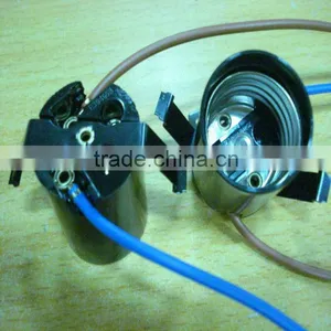 42) E26 Bakelite Lamp Holder With Steel Sheet,15CM Wires thumbnail-1