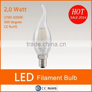360 Degree 220v C35 2w E14 Led Filament Bulb Skd thumbnail-1