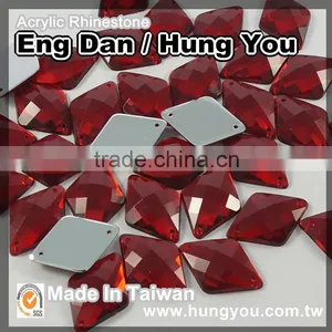 High Quality Taiwan Sew on Rhinestone Rhombus Shape thumbnail-1
