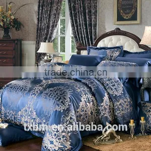 100% Silk Luxury Jacquard Bedding Set thumbnail-1