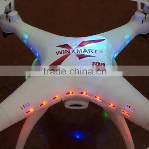 Professional Drone 2.4G 4ch 6axis Gyro Plastic Type Camera Drone With LED Light 0.3 2.0mp Camera thumbnail-2