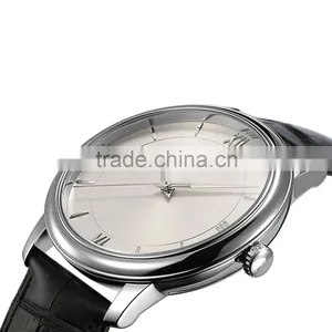 New Simple Leather Band Watches Men Luxury Brand thumbnail-6
