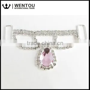 Wholesale Cheap Light Pink Rhinestone Headband Connector thumbnail-1