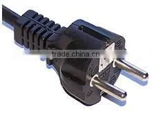 VDE Standard 2 Pins Grounded Power Cord With Straight Plug thumbnail-1