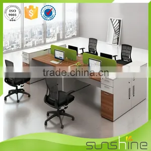 Melamine Teak Wood Modern Furniture 2/4/6 Person Workstation Combination thumbnail-2