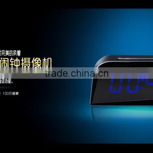 HD 720P H.264 Wide Angle Lens WIFI Alarm Clock ,Motion Detection SPY WIFI Alarm Clock Camera thumbnail-3