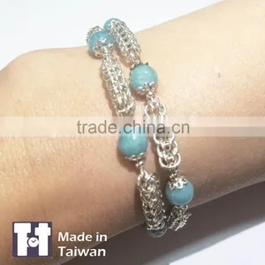 New Design Double Layer Manual 925 Sterling Silver Bracelet thumbnail-6