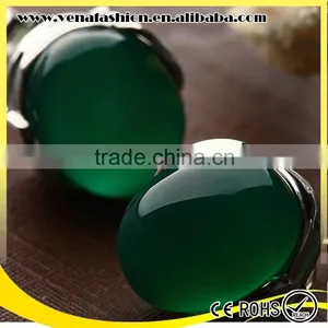 Colored Natural Ruby Agate Opal Single Stone Earring Designs thumbnail-2