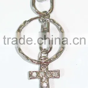 Fashion Key Chain With Anchor Pendant Zinc Alloy cz Stones thumbnail-1