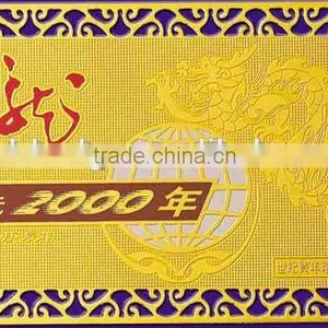 2015 Hot Stamping Laser Cut Golden/silvery Custom Cheap Copper Business Name Card Blank of Metal Crafts thumbnail-2