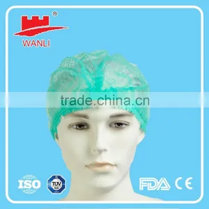 Colorful Crimp Cap Disposable Non Woven Mob Clip Cap thumbnail-2