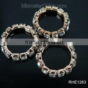 Fashion Tie Design Crystal Rhinestone Charms Connector Jewelry Findings thumbnail-3