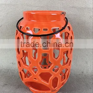 Ceramic Pierced Lantern thumbnail-5