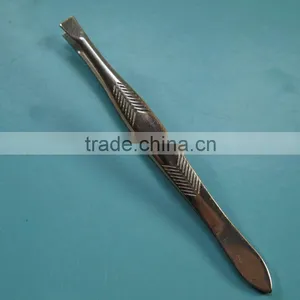 MJ-96 Stainless Steel Flat Tip Esd Stainless Steel Tweezer thumbnail-1