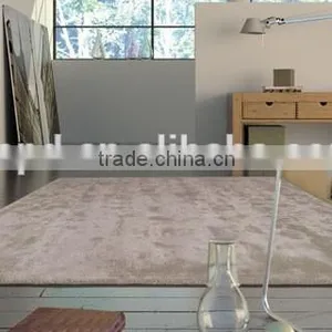 Manufactured Hand Tufted Cut Pile Textured Wool and Viscose Carpet thumbnail-4