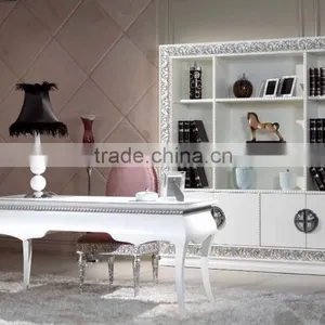 Living Room Furniture Frech Stlye Furniture Wooden Desktop Bookcase for Sale thumbnail-1