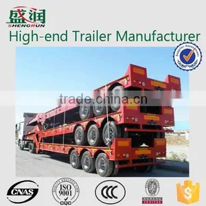 50T Low Bed Semi Trailers With Low Loader Low Price for Hot Sale thumbnail-3