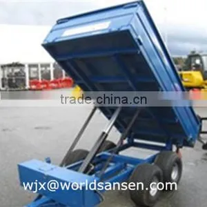 Agriculture Tractor Trailer With Hydraulic Power Unit ATV Dump Trailer Trucks and Atv Log Trailer With Crane thumbnail-5