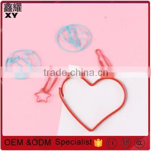 Professional Factory Customer Logo Red Fancy Heart Shape Novelty Paper Clips thumbnail-1