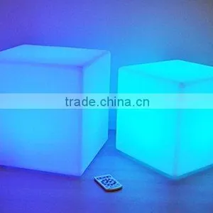 Rechargeable LED Light Cube Chair, Indoor & Outdoor Garden Party Pool Wedding Mood Colorful Lights With Remote Control thumbnail-3