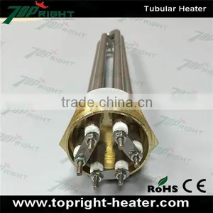 Topright High Density 6kw U Type Industrial Brass Flange Electric Tubular thumbnail-2