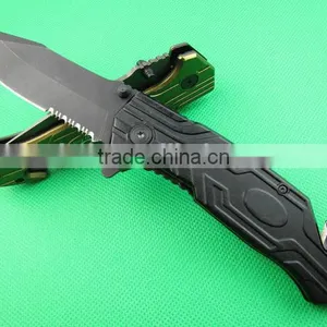 OEM Folding Knife 5Cr13 Hunting Knife Camping Glass Breaker Knife UDTEK01261 thumbnail-1