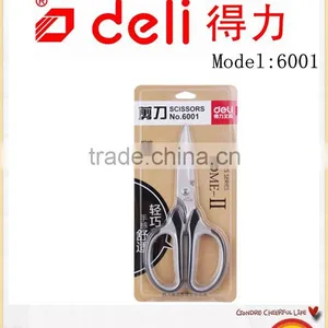 Deli Stainless Steel Big Scissors for Office Supply Model 6001 Blue thumbnail-2