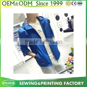 Manufacture 2016 Fashion Windbreaker Sports Jacket Custom Running Softshell Jacket OEM thumbnail-2