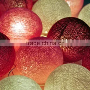 Home Decoration Outdoor E27 Lamp Holder Light String Cotton String Light Balls thumbnail-3